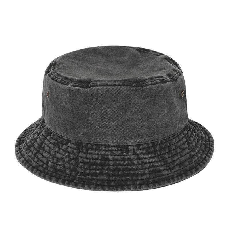 Vintage Cotton Bucket Hat For Men And Women With Large Brim