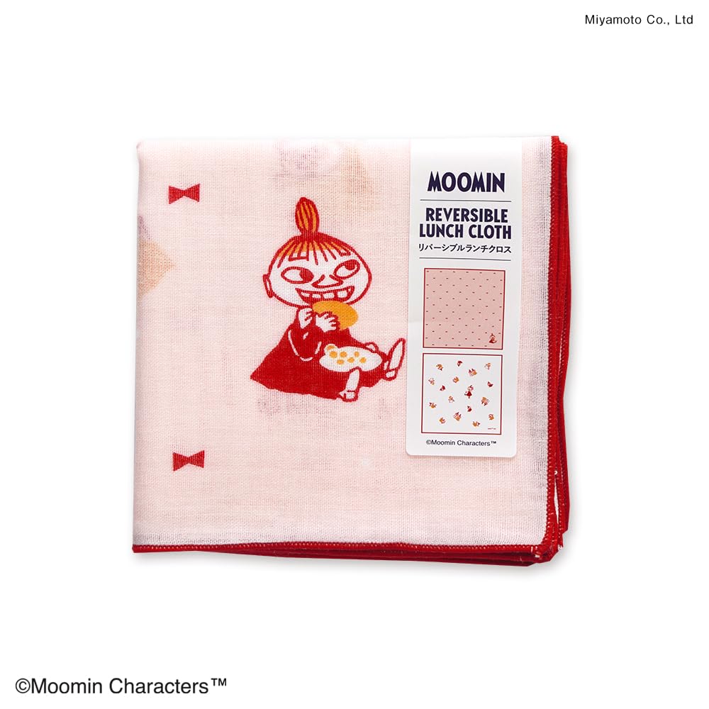 JIKAN STYLE Moomin Lunch Ribbon Sunny 48 X 48 05928 Cloth/Bento Wrap, 100% Cotton, Apple, Orange, Forest, Dot, Rain, Stripe, Day, Approx. Cm, (Ribbon