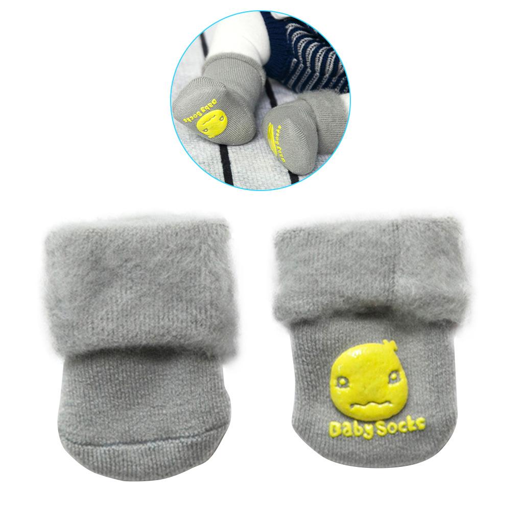 1 Pair Baby Warm Socks Toddler Breathable Elastic Acrylic Fibers Socks