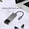 Usb Sound Card Usb Fiber Optic Spdif Sound Card for Computer External Multifunction Support Ac-3 Dts-compatible 5.1 Sound Track