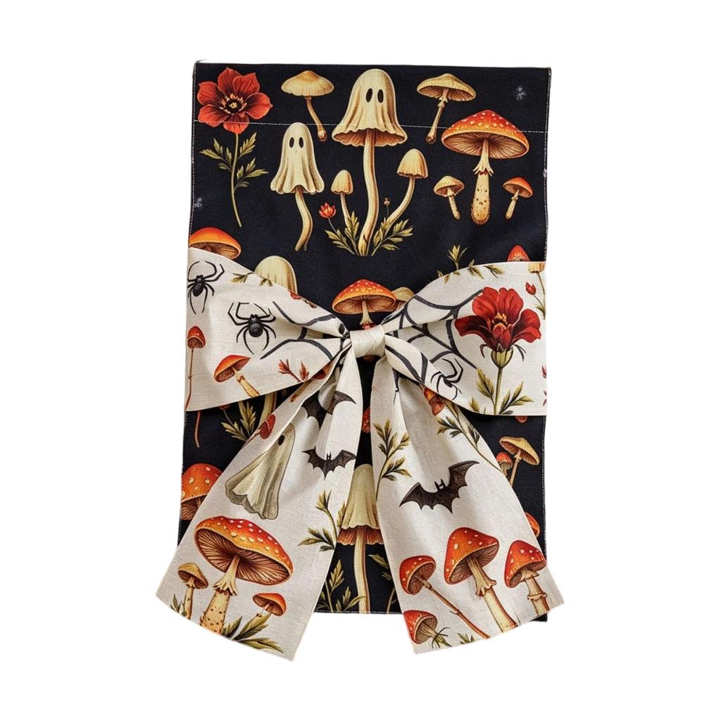 Halloween Garden Flag, or Double-Sided Linen Print, with Tie, 4535 cm, Outdoor Yard Decoration