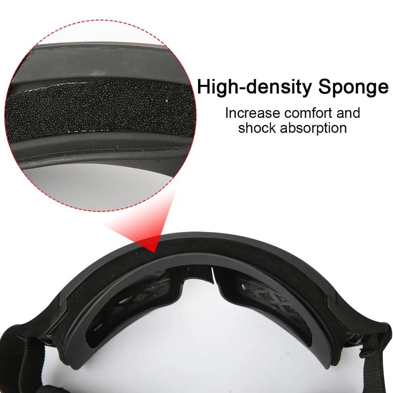 Tactical Goggles 1/3 Lens Windproof Dustproof Shooting Motocross Motorcycle Mountaineering Glasses Safe Protection
