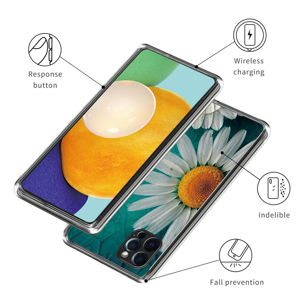 For iPhone 15 Pro Max Pattern Printing TPU Case Slim Phone Back Cover