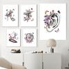 Anatomical Inner Ear Audiology Cochlea Wall Art Canvas Painting Nordic Posters And Prints Wall Pictures For Medical Clinic Decor