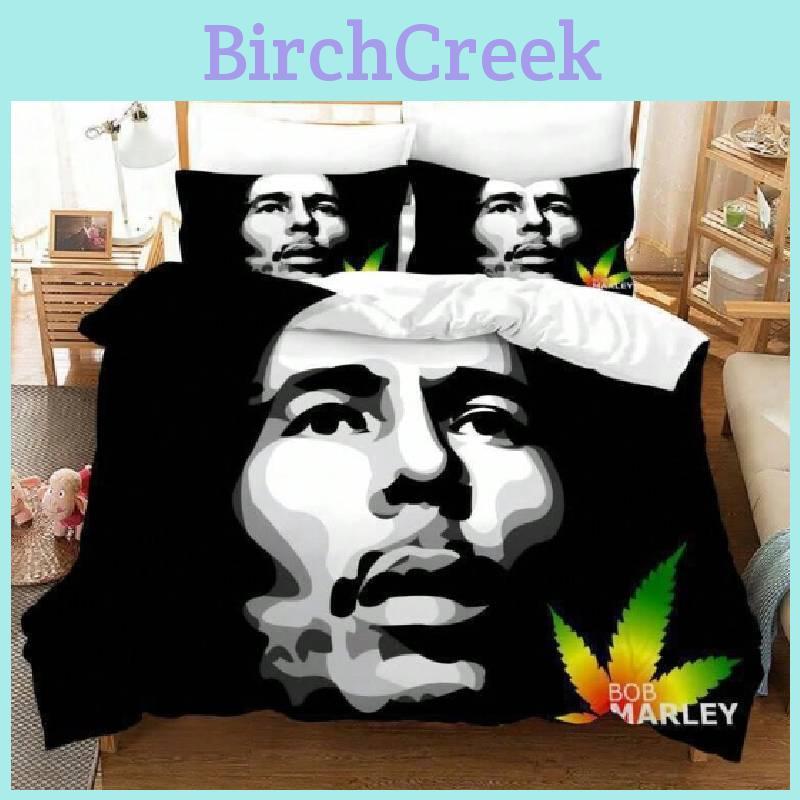 Bob Marley Bedding Set With 3d Digital Print Modern Minimalist For Home Decor