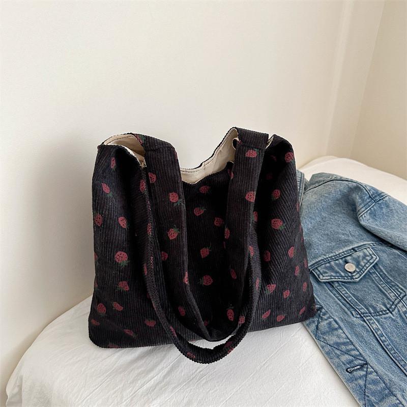 Fashionable 2024 Summer Large Capacity Canvas Tote Bag In Black Pink White чёрный