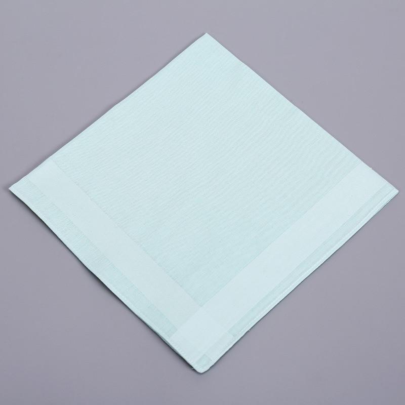 3Pcs 40x40cm Solid Color Plain Women Handkerchiefs Pocket Hankies Soft Cotton Sweat Square Towels Tea Party Favors