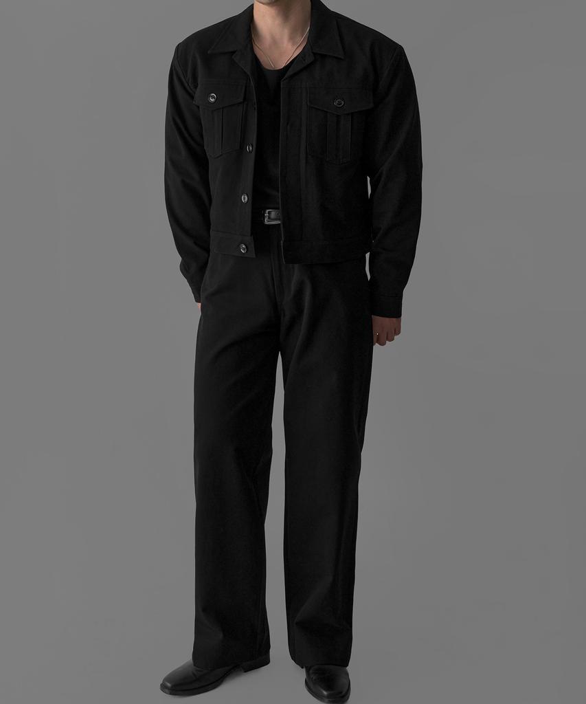 Baulopeulodeogteu Cationic Cotton Pants [Black]