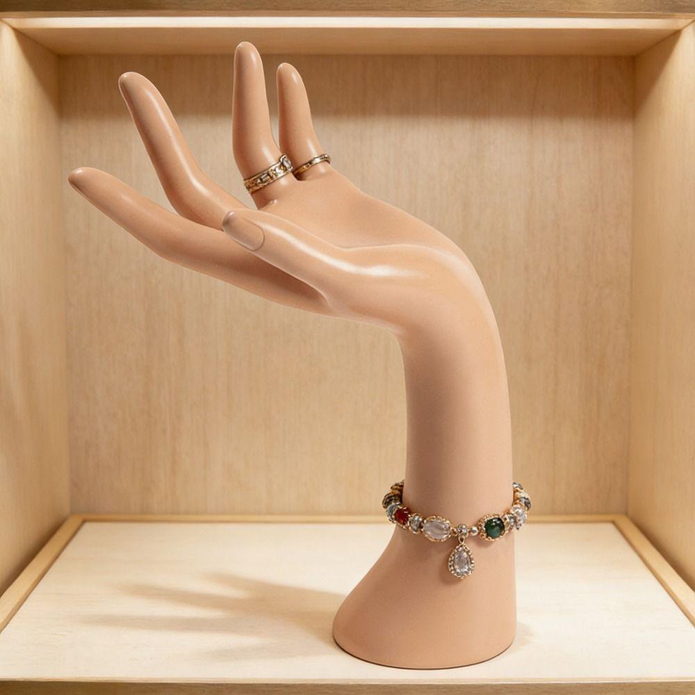 Elegante 29cm Schaufensterpuppenhand PVC 3 Farben Ring-Ausstellungsständer Realistischer Armband-Ausstellungsständer