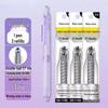 Zhibi DS-0179 Push-Type Gel Pen 0.5mm, Black, Quick-Drying, Silent, Smooth Tip for Practice.