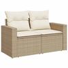 VidaXL Salon de Jardin avec Coussins 8 pcs, Canapés de Terrasse, Ensemble de Meubles de Patio, Mobilier d'Extérieur, Beige 3256583