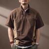 Summer New Quick-drying T-shirt Men's Short-sleeved Stand-up Collar Light Half-zipper Casual T-shirt