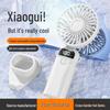 Turbo Handheld Digital Display Mini Fan - USB Rechargeable, 100 Speeds, Portable Desktop Fan.