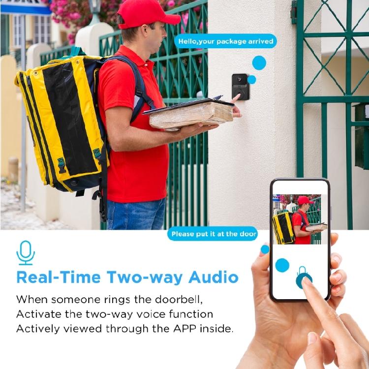Intelligent Video Doorbell Camera Home Intercoms Video Digital Door Peephole Eye Night Visible Rings Door Bells Enduring