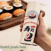 3Pcs Round Sushi Push Box With Sauce Straw Food Grade Sushi Mold Cone Push Up Paper Bucket Packaging Paper Box Bento Accessories