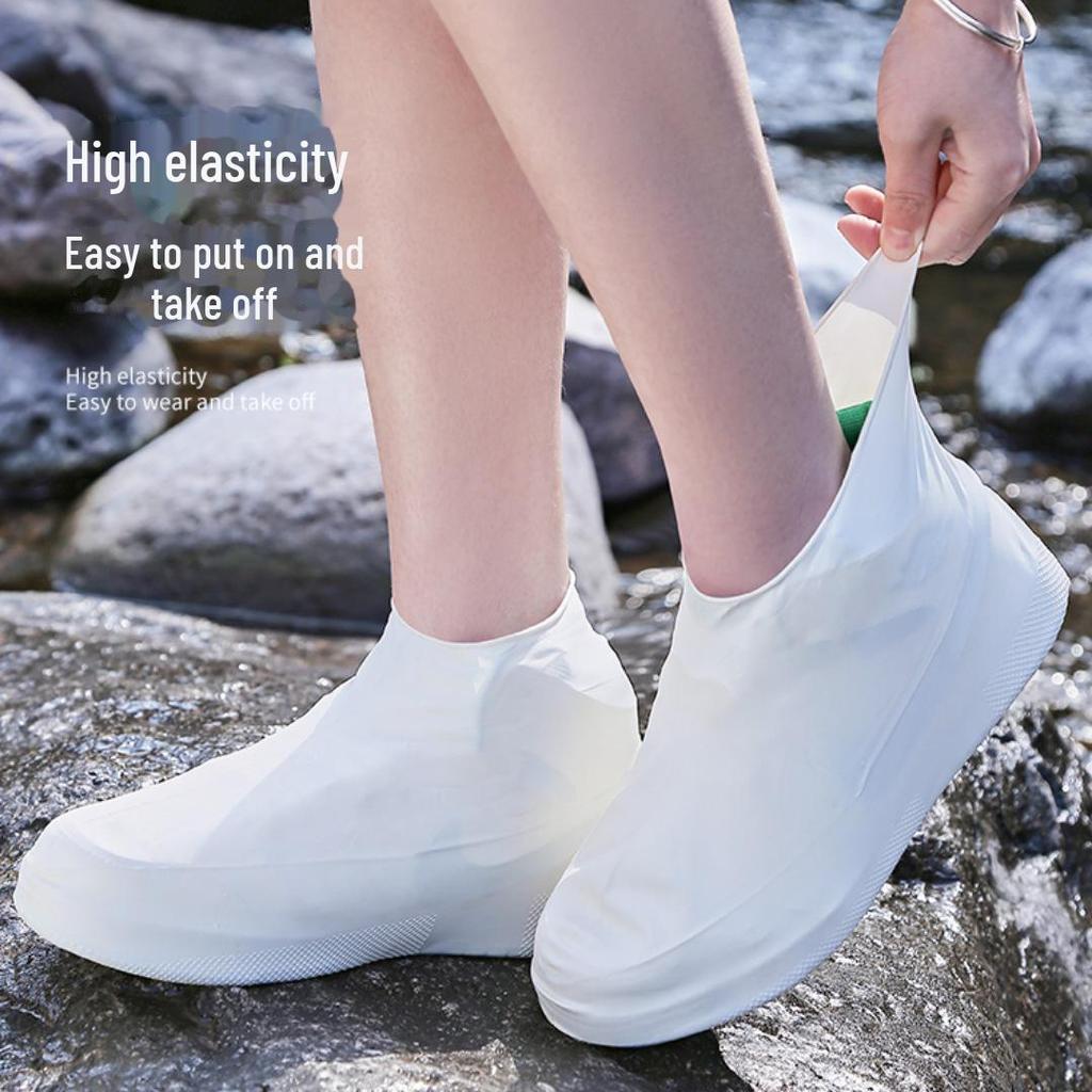 Huse de încălțăminte din PVC, impermeabile și antiderapante, pentru toate anotimpurile, pentru bărbați și femei - îngroșate, durabile și ideale pentru ciclism