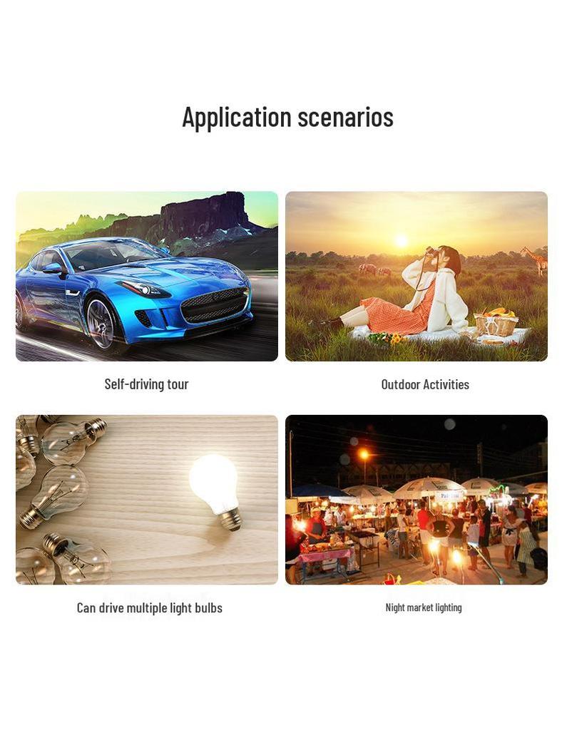 150W Car Inverter and Smart Charger with USB 2.4A for Mobile Phones