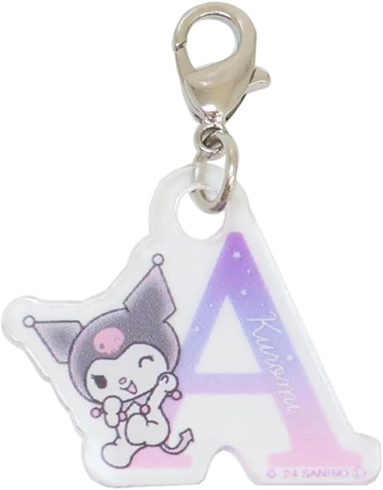 Factory Sanrio Kuromi Zipper Mascot Mini Initial T s Charm/A