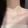 Sansheng Has Apricot and Apricot Leaf Necklace Zircon Apricot Collarbone Chain Forest Series Fresh Accessories
