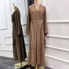 New New Arrival Ethnic Style Women's Clothing Pure Color Long Cardigan Shoelace Dress Summer Ethnic Dress