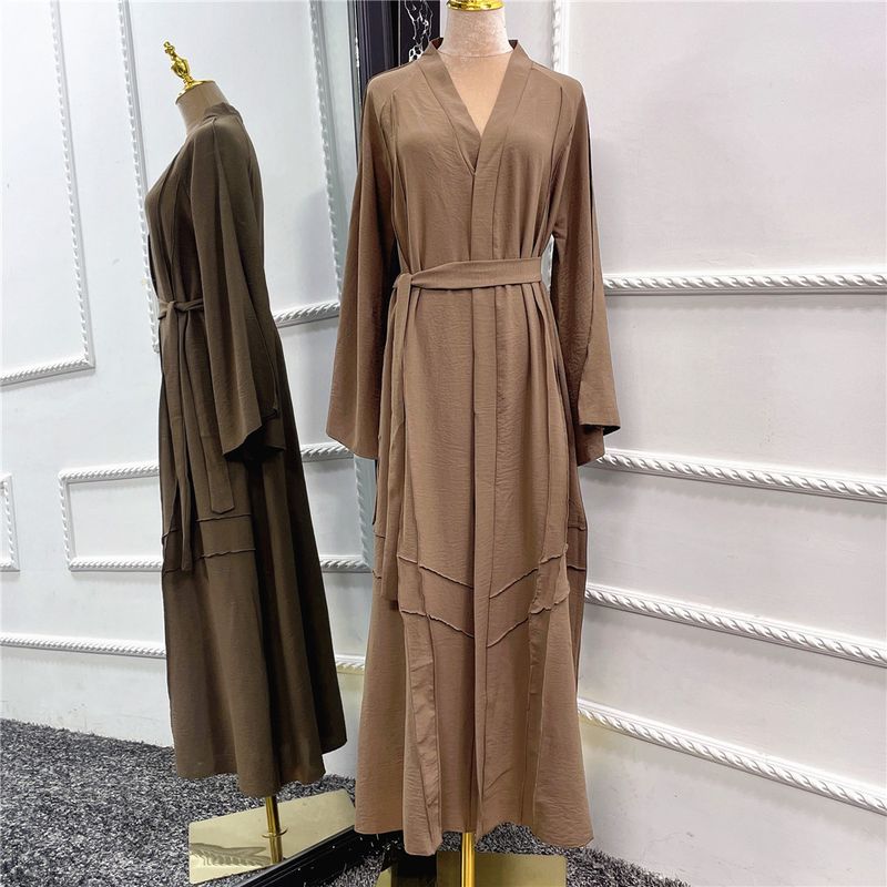 New New Arrival Ethnic Style Women's Clothing Pure Color Long Cardigan Shoelace Dress Summer Ethnic Dress
