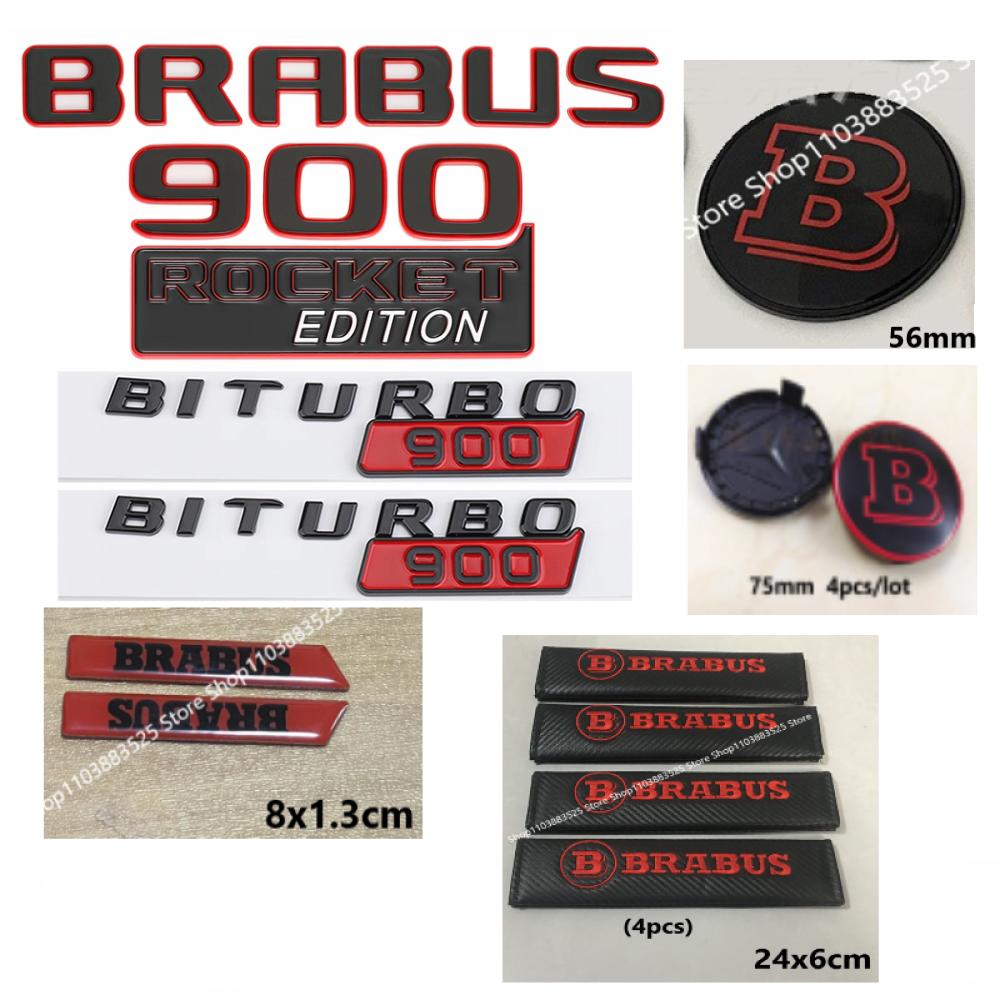 Front Hood Rear Trunk Emblem Badge Sticker For Brabus W212 W204 G700 W463 W464 W221 W213 W206 GLC GLE W176 W177 GLS G800 Smart