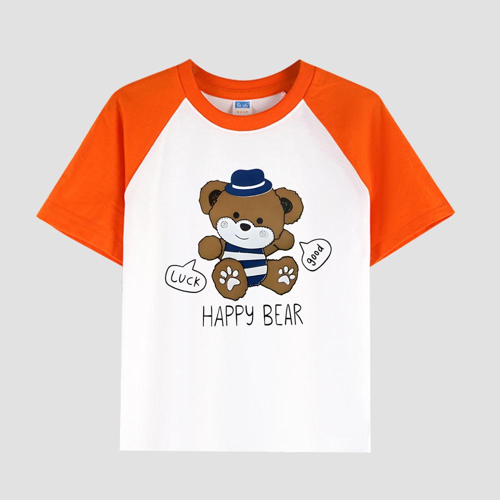 

Детская футболка с принтом и круглым вырезом, хлопковая ткань, повседневный модный топ с короткими рукавами для мальчиков на лето 150cm