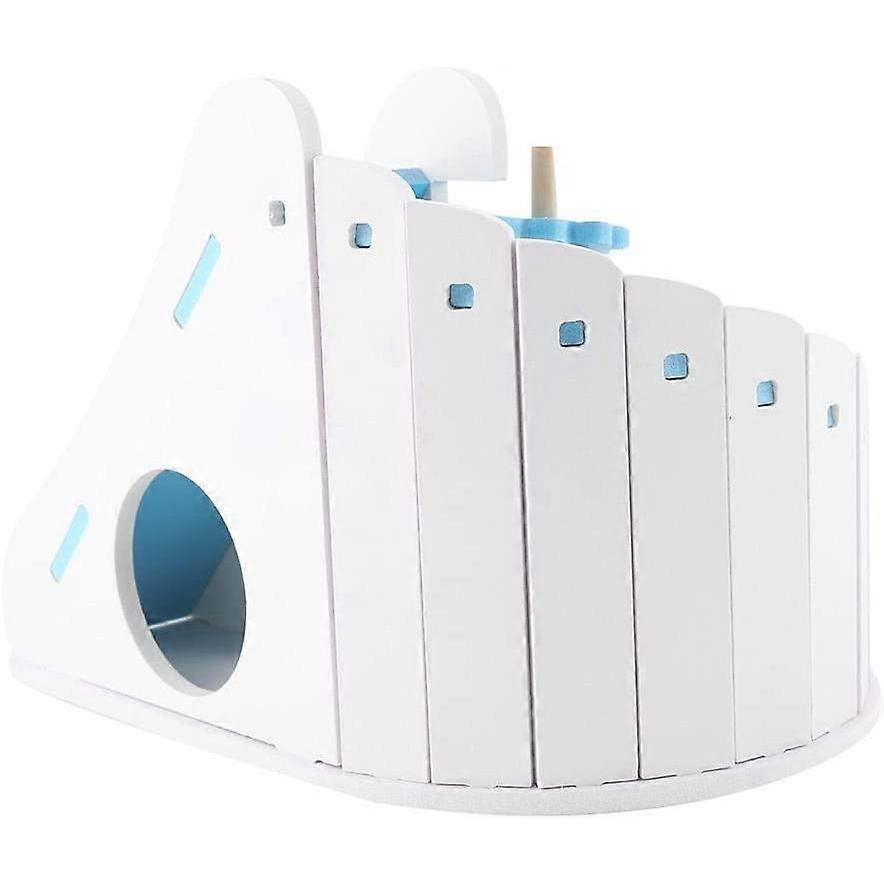 Hamster Hideout House Climbing Ladder Stairs Pet Wooden Game Toys Playground Cages Nest For Mouse Dw