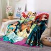 3D Printed Disney Princess Cartoon Blanket, Suitable for All Seasons, Wearable By Children and Adults, A Luxurious Gift Choice.