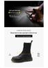 2025 Trendy British Style Genuine Leather Martin Boots for Women & Men: Retro Versatile Mid-Calf & Ankle Motorcycle Boots
