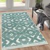 Böhmischer Geometrischer Musterbereichsteppich Mehrfarbig Stammeskunst Designs Weicher Rutschfester Teppich für Wohnzimmer Schlafzimmer Dekor