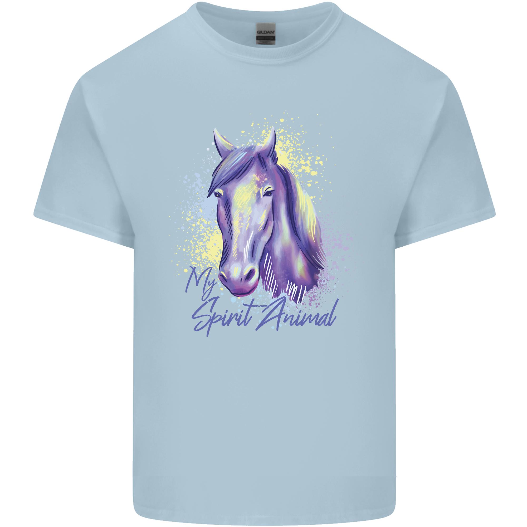 Horse Is My Spiritual Animal Equestrian Unisexs Light Cotton TShirt S