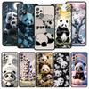Baby Panda Phone Case for Samsung Galaxy A55 A35 A17 A07 A15 A13 A25 A51 A71 A72 A73 A32 A52 A52S A41 5G Soft TPU Shell Fundas