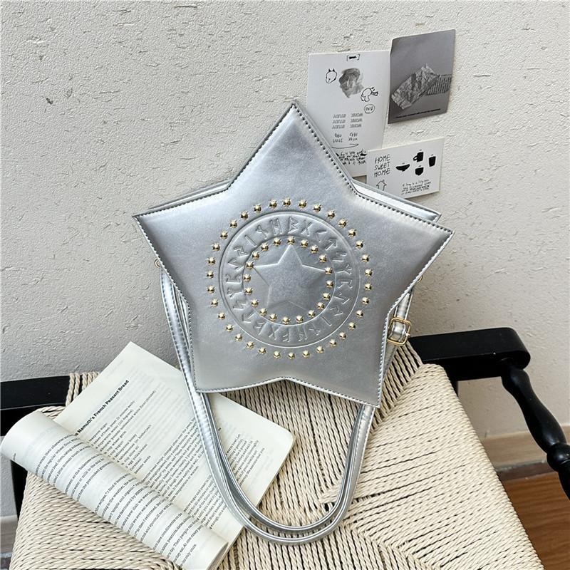 Starry Sky Fashion Backpack With Rivet Decor For Casual Travel And Daily Use