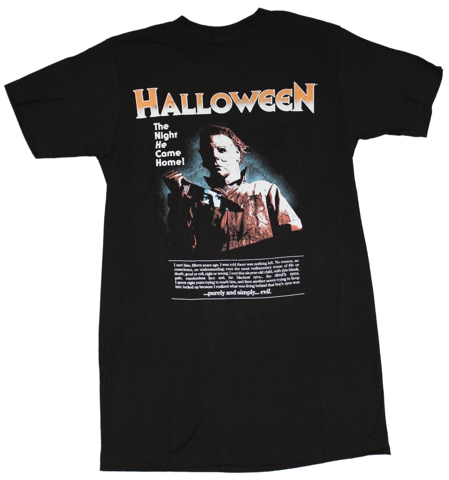 Halloween New Adult T-shirt Mike Myers Distressed Poster Style Image S