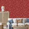Christmas Red and Orange Wallpaper for Living Room and Bedroom 50x1000
