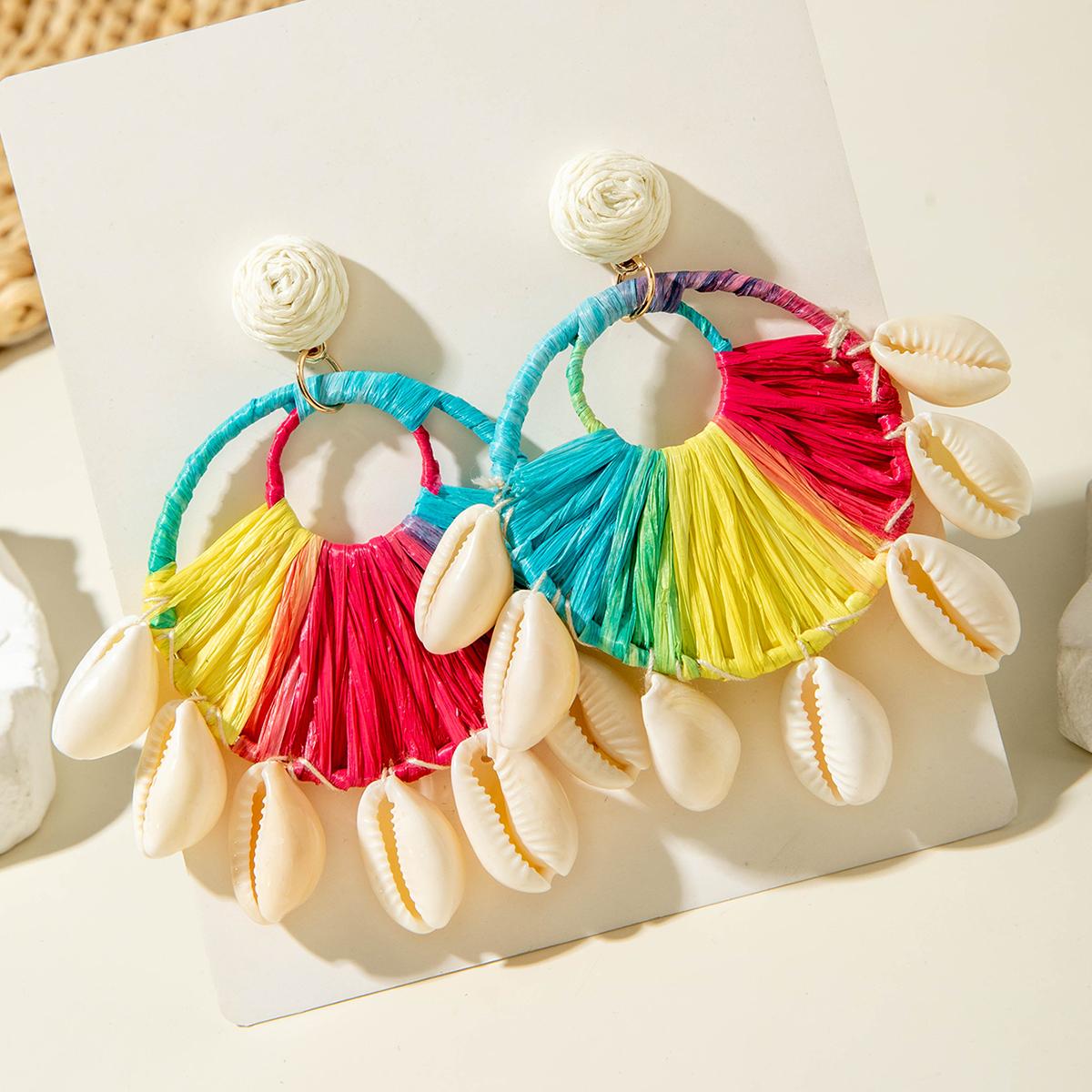 

Новые серьги-ракушки Lafite в стиле бохо-пляжного отпуска для женщин, небольшие и уникальные по дизайну, серьги без столкновений