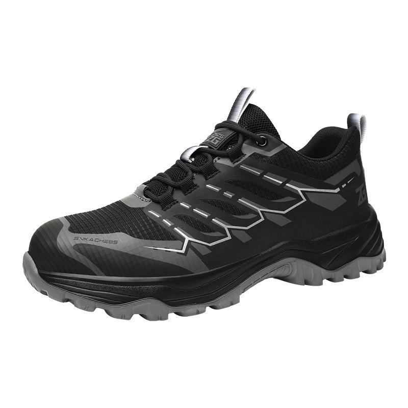 Men's Comfortable Safety Shoes Protective Steel Head Anti-Smash Anti-Stabbing Wear-Resistant Breathable Safety Shoes New