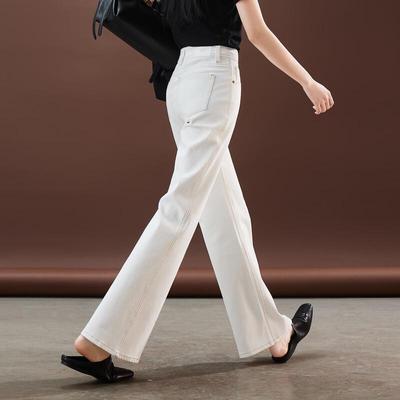 SOFSIL 2026 Summer Contrast Stitch High-Waist Flare Jeans