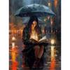 Vintage Read Elegant Girl Book Lovers Poster Women Portrait Oil Painting On Canvas Painting Wall Art Picture for Room Home Decor