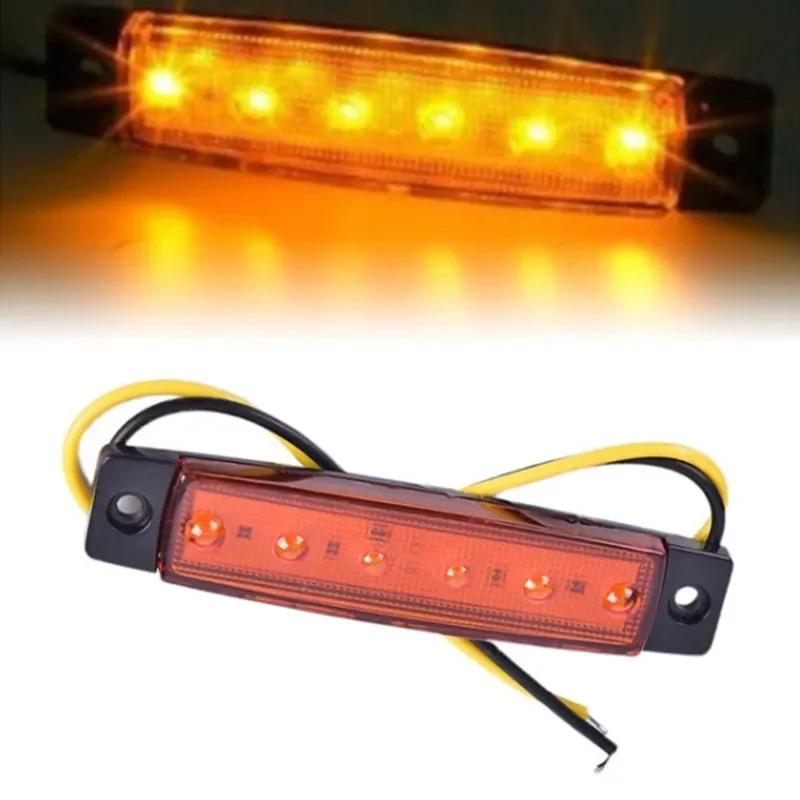 10PCS Truck Trailer Side Marker Indicators Light Car Signal Brake Rear Warning Tail Light LED 12V 24V Warning Lamp