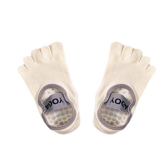 Toe Socks for Men And Women Non-slip Yoga Socks with Grips 5 Toe Athletic Running Socks for Pilates Barre Ballet Fitness