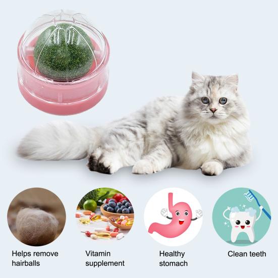 

Yousheng Catnip Ball вращающийся на 360 градусов самоклеящийся настенный экологически чистый вращающийся игрушка Catnip Ball аксессуары для домашних животных