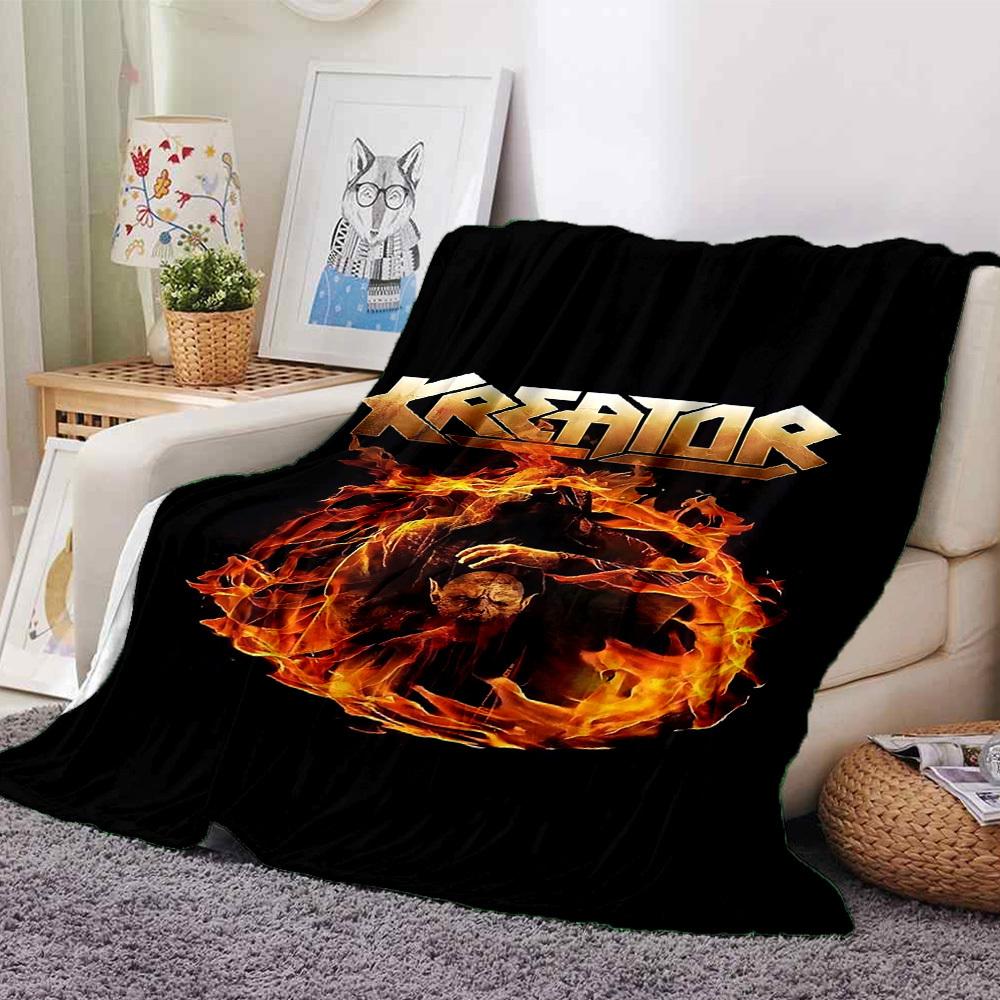 

1pc Kreator Fire Soft Warm Throw for Home, Office, Trave, All-Season Cozy Bedding Gift, Office Cozy Accessory 1057 80cmx120cm(31inx47in)