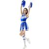 Neues sexy weibliches Studenten-Cheerleading-Kostüm Damen-Erwachsenen-Cheerleading-Uniform Tanzuniform ärmelloses Crop-Top mit Mini-P