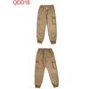 New, Autumn/Winter, Men's, Velvet Hoodie, Fashion, Hoodie, Zipper, Multi Pocket, Work Pants Set