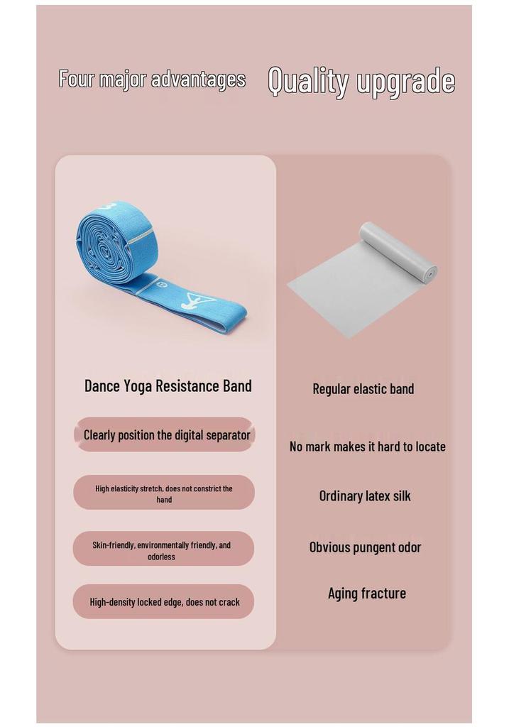 Children's Dance Stretch Band with 12 Grids - Yoga Resistance Training