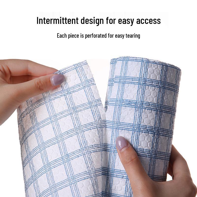 Dual-Use Disposable Kitchen Towels - Durable Wet & Dry Cleaning, Lint-Free