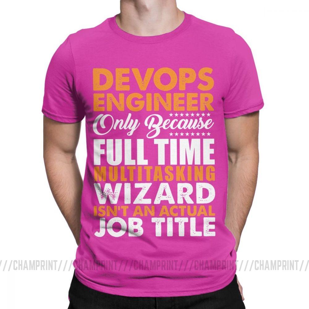 Devops T Shirts Engineer Is Not An Actual Job Title Funny Coder Programmer Men T Shirts