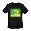 Duolingo Sova Duo Tričko Dámské Krátký Rukáv Trička Kulatý Výstřih Streetwear Bavlna Letní Trička Streetwear